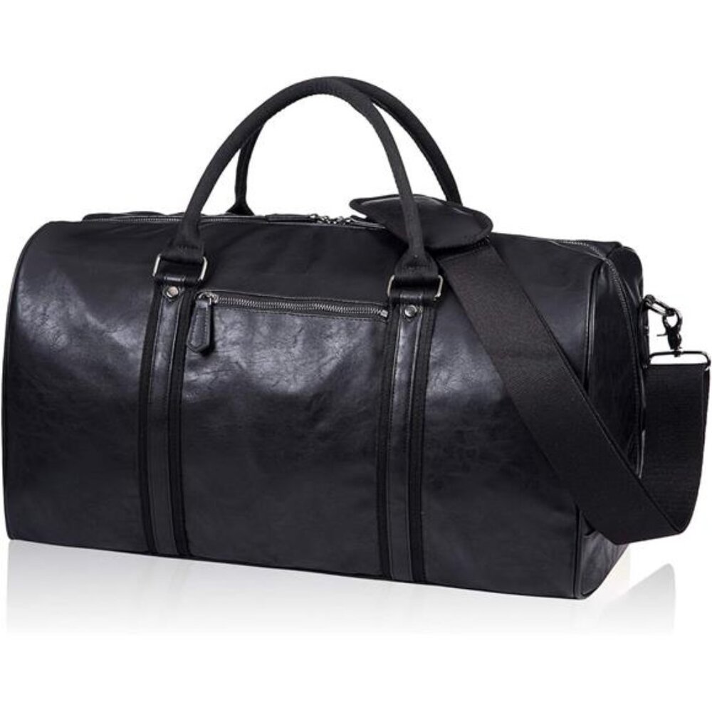 Oversized Duffle Travel Bag Waterproof Leather Weekend Bag Large